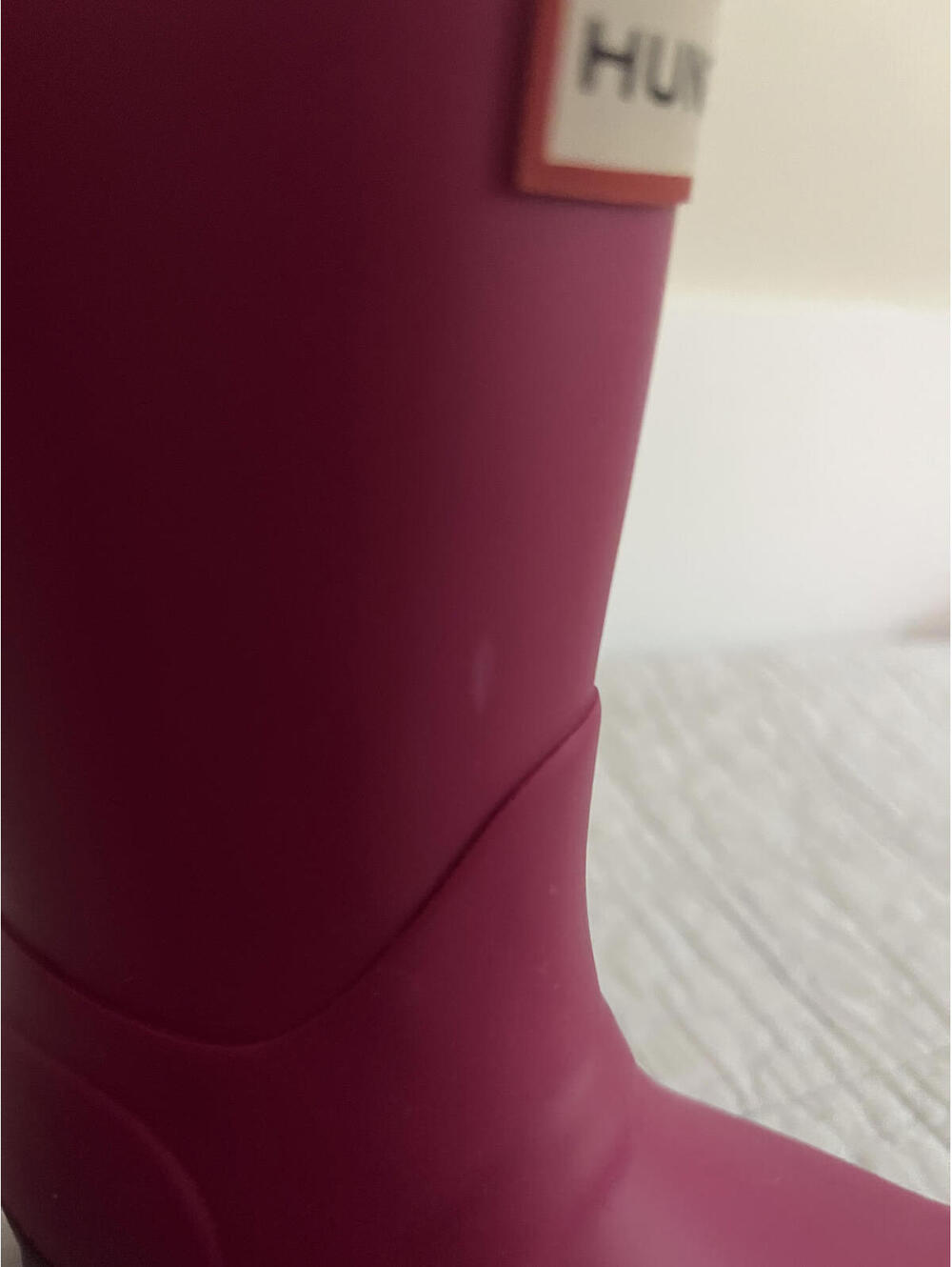 Hunter Big Kids Two Tone Original Rain Boots, Mauve/Purple/Pink - Picture 4 of 8